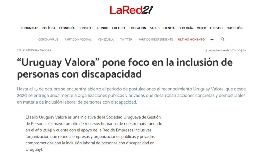 “Uruguay Valora” pone foco en la inclusión de personas con discapacidad